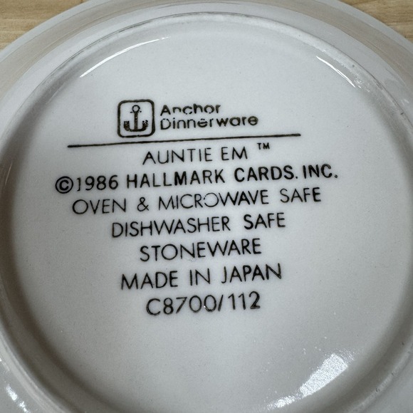 1986 Anchor Hocking AUNTIE EM 7.75" Set of 5 Coupe Soup Bowls Hallmark Cards - Picture 12 of 16
